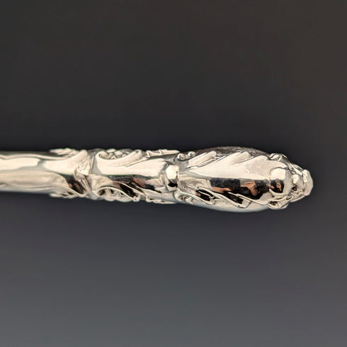 1853年 英国アンティーク 総純銀製 デザートカトラリー6ペア 計537g Francis Higgins II 木箱入り